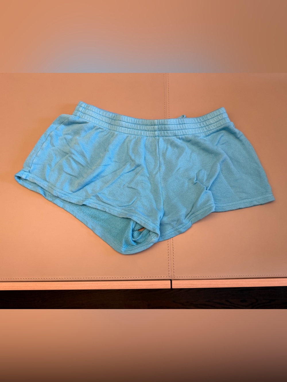 SKIMS Women's Shorts in Light Blue Terry Modal